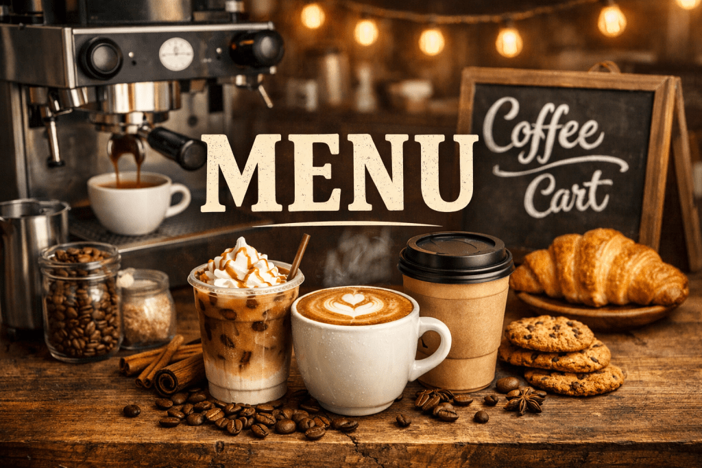 Coffee Cart Menu Items